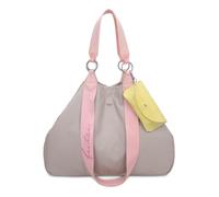 Fritzi Izzy Canvas Shopper Baumwollmix Damen Handtasche Festival City Beach vegan abnehmbares Brillenetui 36 x 50 x 16 cm - Schwarz, Rosa, Orange, Lila, Grün, Blau, Pink, Beige, Gelb