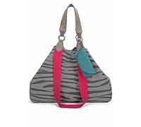 Fritzi Izzy Canvas Shopper Baumwollmix Damen Handtasche Festival City Beach vegan abnehmbares Brillenetui 36 x 50 x 16 cm - Schwarz, Rosa, Orange, Lila, Grün, Blau, Pink, Beige, Gelb