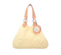Henkeltasche FRITZI AUS PREUSSEN "Izzy Medium Barbie", Damen, Gr. B/H/T: 42cm x 29cm x 15cm, gelb, Baumwollmischung, unifarben, Taschen, mit kleinem, abnehmbarem Taschenanhänger (74248524-0) gelb