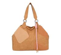 Fritzi aus Preußen Shopper Izzy Medium Limited Happy Flocked, Kunstleder, vegan, Damen, Braun