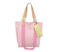 Fritzi Izzy02 Canvas Candy Shopper Baumwollmix Damen Handtasche Festival City Beach vegan abnehmbares Brillenetui 39 x 32 x 11 cm, Rosa