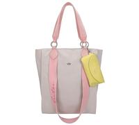 Fritzi Izzy02 Canvas Sand Shopper Baumwollmix Damen Handtasche Festival City Beach vegan abnehmbares Brillenetui 39 x 32 x 11 cm, Beige