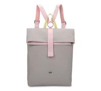 Fritzi Izzy03 Canvas Leo Rucksack Baumwollmix Damen City vegan verstellbare Träger Leoprint 40 x 30,5 x 18 cm - Rosa, Grün