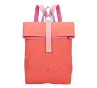 Fritzi Izzy03 Canvas Leo Rucksack Baumwollmix Damen City vegan verstellbare Träger Leoprint 40 x 30,5 x 18 cm - Rosa, Grün
