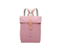 Fritzi Izzy03 Canvas Leo Rucksack Baumwollmix Damen City vegan verstellbare Träger Leoprint 40 x 30,5 x 18 cm - Rosa, Grün