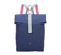 Fritzi Izzy03 Canvas Navy Rucksack Baumwollmix Damen City vegan verstellbare Träger 40 x 30,5 x 18 cm, Blau