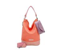 Fritzi Izzy07 Olga Canvas Hobo Baumwollmix Damen Umhängetasche City Beach vegan abnehmbares Brillenetui Schultergurt 37 x 27 x 17 cm, Schwarz - Rosa - Orange - Grün - Blau - Pink - Lila - Mint - Beige