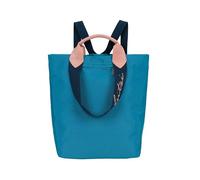Fritzi Ju Lighty Cool Blue Backpack Nylon Damen Rucksack Festival City Uni ultra leicht verstellbare Träger Kurzgriff 38 x 30 x 17 cm, Blau