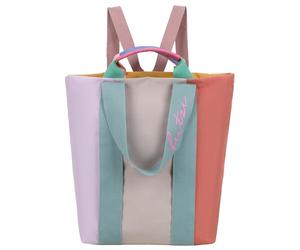 Fritzi Ju Limited Multi Nylon Damen Rucksack Backpack leichter Freizeit Reise Cityrucksack mit Reißverschluss Steckfächern verstellbaren Schulterriemen 38 x 30 x 17 cm Mehrfarbig