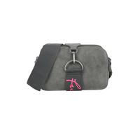 Fritzi Jumy Cross Anthra Umhängetasche Kunstleder Damen Crossbody Handtasche Festival City vegan Reissverschluss 14,5 x 22 x 7 cm, Anthrazit