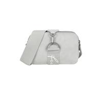 Fritzi Jumy Cross Light Stone Umhängetasche Kunstleder Damen Crossbody Handtasche Festival City vegan Reissverschluss 14,5 x 22 x 7 cm, Hellgrau
