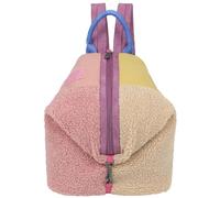 Fritzi Marit Limited Teddy Multi Damen Polyester Rucksack Backpack Cityrucksack Freizeitrucksack Kuschelrucksack mit Reißverschluss Teddy Kunstfell Bunt für Alltag Reisen Freizeit 11 L Mehrfarbig