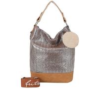 Fritzi aus Preußen Limited Painted Straw Schultertasche 27 cm gelb