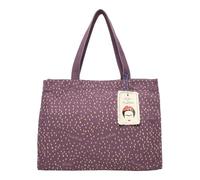 Fritzi x Frida Kahlo Easy 01 Canvas Limited Shopper Lady Schultertasche mit Reißverschluss und dekorativem Frida Kahlo Druck für Alltag und Shopping 34 x 46,5 x 23 cm, Rot