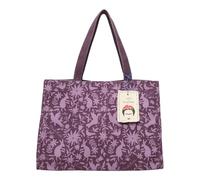 Fritzi x Frida Kahlo Easy 01 Canvas Limited Shopper Schultertasche mit Reißverschluss für Alltag und Shopping 34 x 46,5 x 23 cm - Beige, Blau, Hellblau, Rot, Lila, Taupe, Grün, Koralle