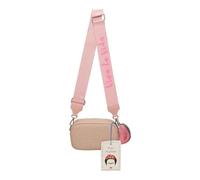 Fritzi x Frida Kahlo Easy Go Canvas Crossbody Bag Damen Umhängetasche Handtasche Freizeit Alltag Festival Reißverschluss Canvas 12 x 19.5 x 7.5 cm - Violett, Gelb, Lila, Orange, Grün, Pink, Blau