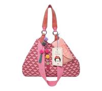 Shopper FRITZI AUS PREUSSEN "Fritzi x Frida Kahlo", Damen, Gr. B/H/T: 43cm x 30cm x 16cm onesize, rosa (pink), 55% Baumwolle, 45% Polyester, gemustert, Taschen Shopper, mit dekorativem Druck (43279426