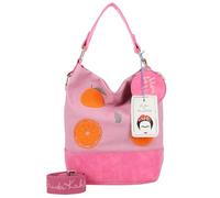 Fritzi x Frida Kahlo Izzy07 Limited Canvas Hobo Bag Damen Schultertasche Umhängetasche Handtasche Freizeit Alltag Arbeit Festival Magnetverschluss 37 x 27 x 17 cm - Türkis, Rosa, Lila, Beige, Pink