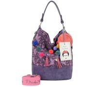 Fritzi aus Preußen Schultertasche Fritzi x Frida Kahlo Izzy07 Canvas Nature Folk Lila 37x27x17 cm