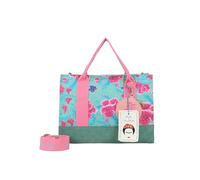 Fritzi aus Preussen Damen Fritzi x Frida Kahlo Canvas Flower Green Tote Bag