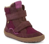Barfußschuh FRODDO "BAREFOOT TEX WINTER", Kinder, Gr. 30, lila (beerenfarben), Veloursleder, Textil, Basic, Schuhe, Klettschuh, Winterstiefel mit TEX-Membrane (63689611-30) beerenfarben