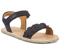 Froddo Barfuss Sandalen mit Lederriemchen in Marine Glitzer mit Blümchen Besatz Barefoot G3150265 (Navy Glitzer, EU Schuhgrößensystem, Jugendliche, Numerisch, M, 35)