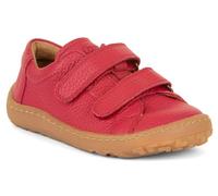 Froddo Barfußschuhe/Sneaker aus Leder mit Doppelklett in ROT Uni G3130240-5 (G3130240-5, EU Schuhgrößensystem, Grundschulkind, Numerisch, M, 34)