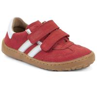 Froddo Barfußsneaker aus Leder Farbwahl mit Doppelklett & Zierstreifen Barefoot G3130292 F-Motion (Red, EU Schuhgrößensystem, Jugendliche, Numerisch, M, 35)