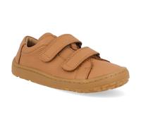 Barfußschuh FRODDO "Barefoot Base", Kinder, Gr. 22, braun (cognac), Glattleder, unifarben, Schuhe Barfußschuh, Klettschuh, Kindergartenschuh, Lauflernschuh mit Klettverschlüssen (15153055-22) cognac