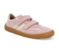 Froddo Barfußsneaker aus Leder Farbwahl mit Doppelklett & Zierstreifen Barefoot G3130292 F-Motion (Pink/Rosa, EU Schuhgrößensystem, Grundschulkind, Numerisch, M, 27)