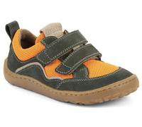 Froddo Barfußsneaker Leder + Meshbesatz Doppelklett Barefoot * G3130271 (Green/Orange, EU Schuhgrößensystem, Grundschulkind, Numerisch, M, 30)