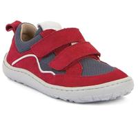 Froddo Barfußsneaker Leder + Meshbesatz Doppelklett Barefoot * G3130271 (Red, EU Schuhgrößensystem, Grundschulkind, Numerisch, M, 26)