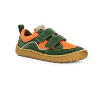 Froddo Barfußsneaker Leder + Meshbesatz Doppelklett Barefoot * G3130271 (Green/Orange, EU Schuhgrößensystem, Grundschulkind, Numerisch, M, 30)