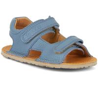 Froddo Flexible Barfußsandalen aus Leder, Doppelklett, FLEXY Mini G3150270 (Jeans Blau, EU Schuhgrößensystem, Grundschulkind, Numerisch, M, 26)