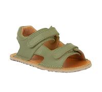 Froddo Flexible Barfußsandalen aus Leder, Doppelklett, FLEXY Mini G3150270 (Olive, EU Schuhgrößensystem, Grundschulkind, Numerisch, M, 26)