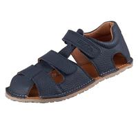 Barfußschuh FRODDO "Sandale Flexy Avi", Jungen, Gr. 28, blau (dunkelblau), Leder, unifarben, Schuhe Barfußschuh, Sommerschuh, Poolslides, Klettschuh, mit zwei Klettverschlüsse (89420145-28)