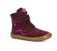 Barfußschuh FRODDO "BAREFOOT TEX WINTER", Kinder, Gr. 31, lila (beerenfarben), Veloursleder, Textil, Basic, Schuhe, Klettschuh, Winterstiefel mit TEX-Membrane (63689611-31) beerenfarben