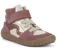 Froddo Halbhohe Barfußschuhe, Leder + TEX Membran & Textil Futter in Rose Glitzer G3110256 (Weißgold, Altrose, EU Schuhgrößensystem, Grundschulkind, Numerisch, M, 33)