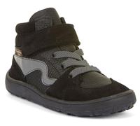 Froddo Halbhohe Barfußschuhe, Leder + TEX Membran & Textil Futter in Schwarz/Grau G3110256