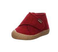 Froddo Jungen Hausschuhe Minni Wooly Barefoot Hausschuh Textil Kinderschuhe Uni Wooly Hausschuh Barfuß rot