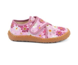 Froddo - Kid's Barefoot Slippers - Hausschuhe, Gr. 34, rosa (Flowers)