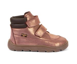 Froddo - Kid's Zeru Tex Barefoot - Barfußschuhe, Gr. 27, braun (Pink/Gold)