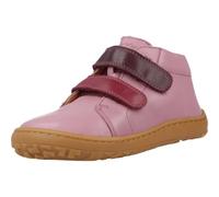 Froddo Kinderschuhe (G2130360-9) Halbschuhe aus Naturleder, barfuß, mit Klettverschluss, warm, bequem, rosa 24 EU
