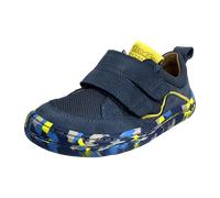 Barfußschuh FRODDO "BAREFOOT BAZE", Jungen, Gr. 25, denim, Leder, Textil, colorblocking, Schuhe Barfußschuh, Klettschuh, Sneaker, Freizeitschuh mit bunter Laufsohle (37672002-25) denim