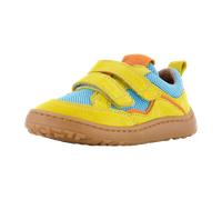 Froddo Barfußsneaker Leder + Meshbesatz Doppelklett Barefoot * G3130271 (Blue/Yellow, EU Schuhgrößensystem, Grundschulkind, Numerisch, M, 29)