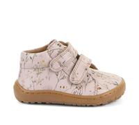 Froddo Mädchen Barfußschuhe Hellrosa - Barefoot First Step Knöchelschuhe aus Chromfreiem Leder mit Klettverschluss & Flexibler Sohle - Bequeme Lauflernschuhe Blumen G2130369-30, gr. 30 EU