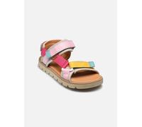 Sandale FRODDO, Kinder, Gr. 28, rosa (rosa, multi), Leder, Textil, colorblocking, Schuhe Sandale, Trekking Schuh, Klettschuh mit Klettverschluss (21386965-28) rosa, multi