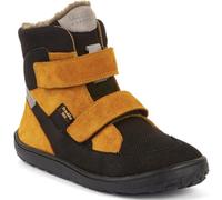 Froddo Winterstiefel Barefoot UP TEX Schurwollfutter, Doppelklett G3160252 (Black/Orange, Maße siehe Tabelle, EU Schuhgrößensystem, Grundschulkind, Numerisch, Breit, 30)