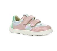 Froddo (G3130264-23 Mädchen-Halbschuhe rosa/Silber/grün aus Naturleder, elastische Gummisohle, Klettverschluss, bequem, herausnehmbare Einlegesohle, Größe 24 EU