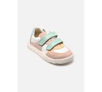 Froddo Zeru Spring Barefoot G3130264 Mädchen Barfußschuhe aus Leder, Weiß/Altrosa (White/Pink), Gr. 34